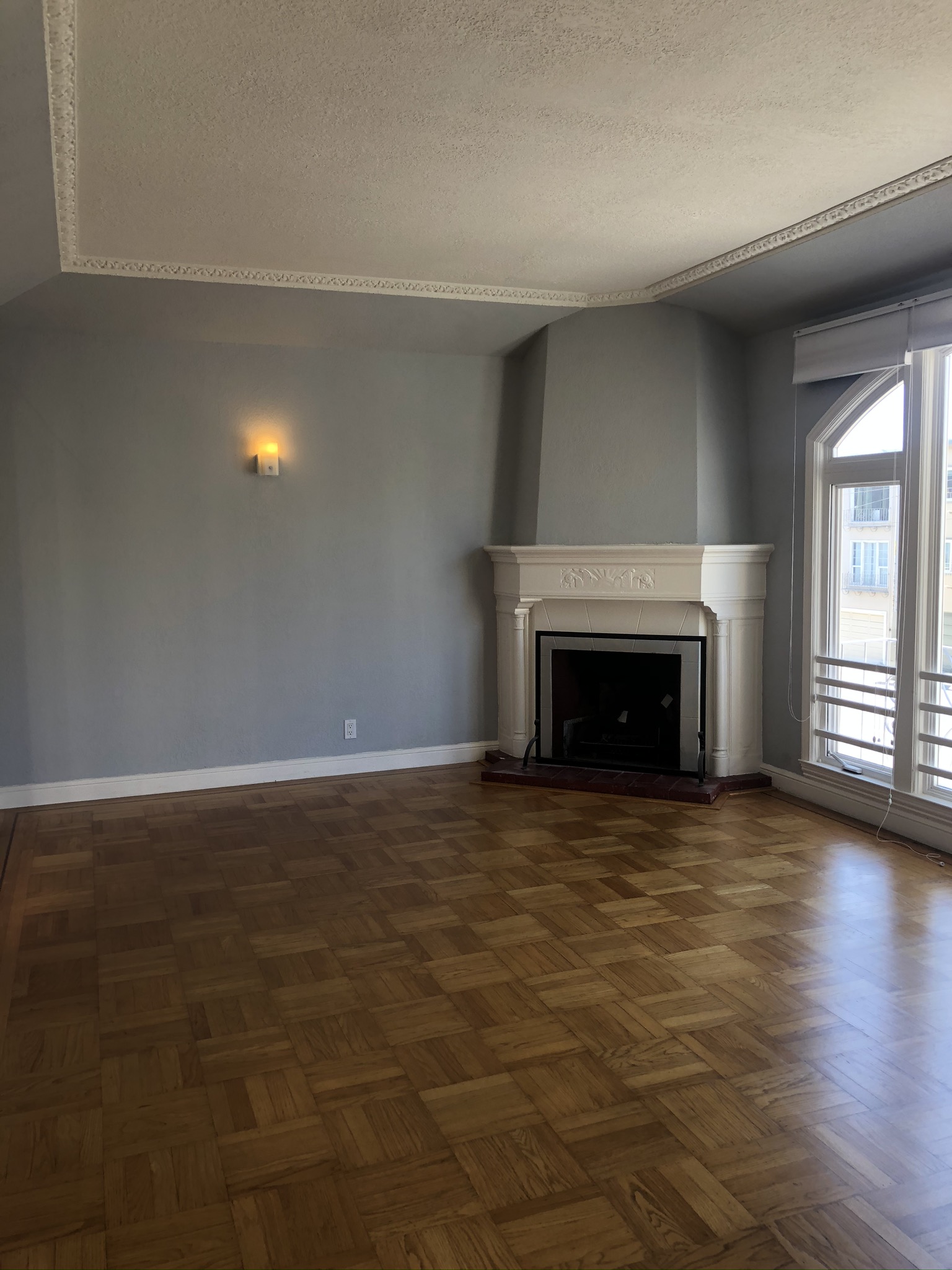 Image enhancement for living room before